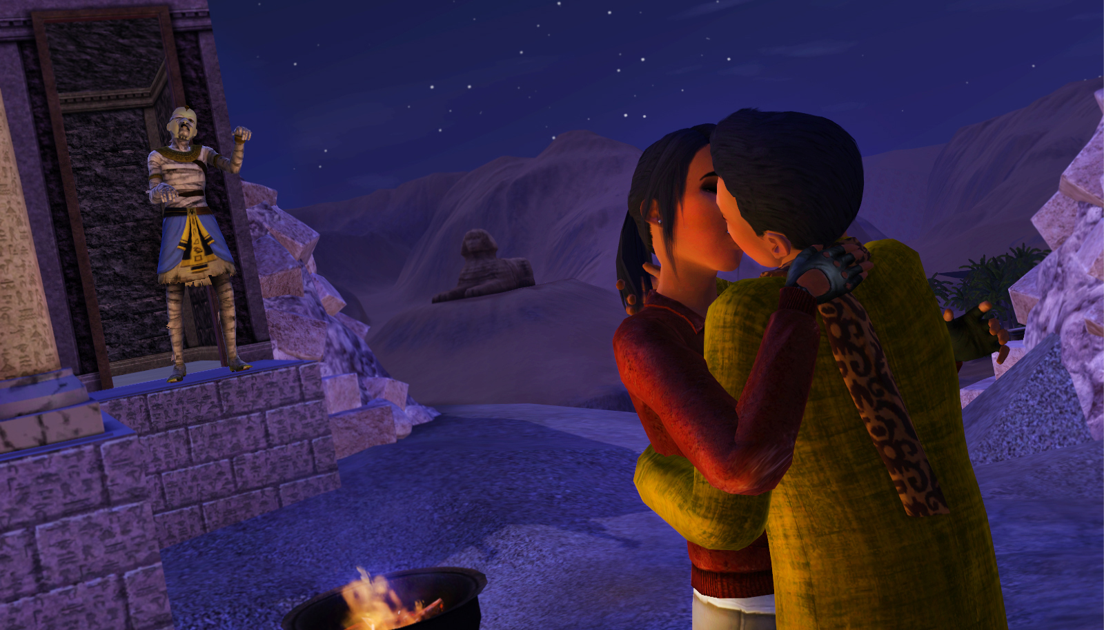 the Sims 3 cestovní horečka líbánky v Egyptě
