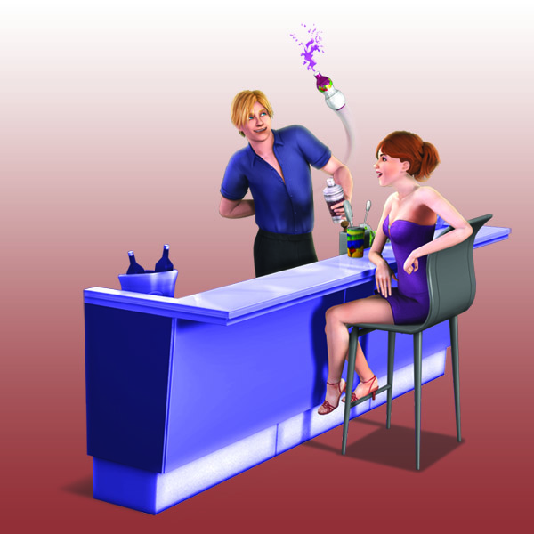 The Sims 3 po setmění DRINK